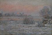 Claude Monet Soleil d'hiver a Lavacourt oil